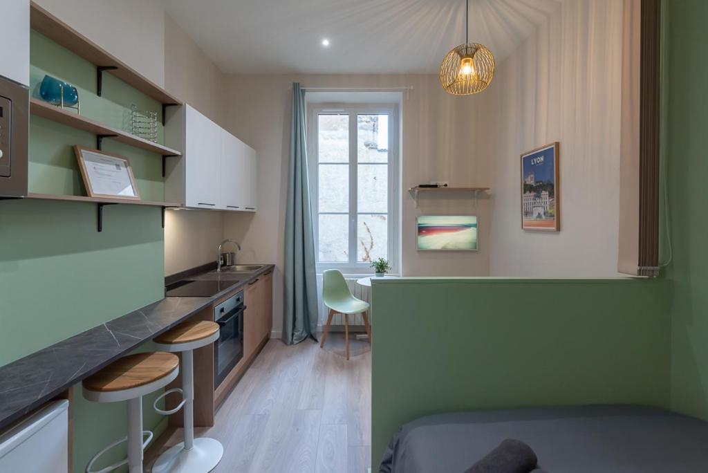 Appartement Studio Part Dieu - Cozy - Wifi Fibre à Lyon Extérieur photo